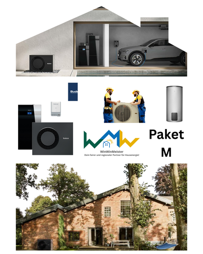 Wärmepumpe Paket M: Buderus Logatherm WLW186i-AR TP70