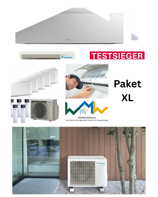 Klimaanlage Paket XL: Daikin Emura3 Multi-Split System – für 4 Räume