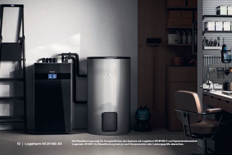 Wärmepumpe Paket M: Buderus Logatherm WLW186i-AR TP70