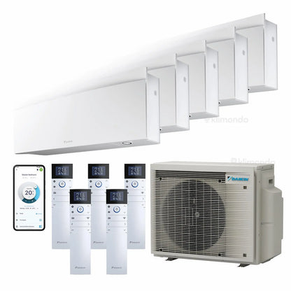 Klimaanlage Paket XXL: Daikin Emura3 Multi-Split System – für 5 Räume