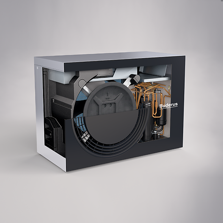 Wärmepumpe Paket M: Buderus Logatherm WLW186i-AR TP70
